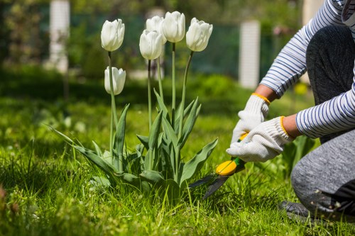 Beautiful landscaped garden in Cleaners EN5
